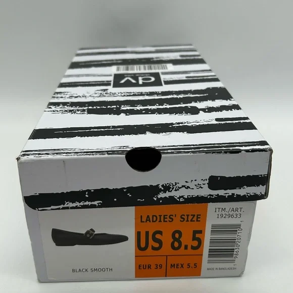 Dolce Vita DV Black Mary Jane Flats Gold Buckle Size 8.5 Women’s Shoes NWT - Picture 11 of 12